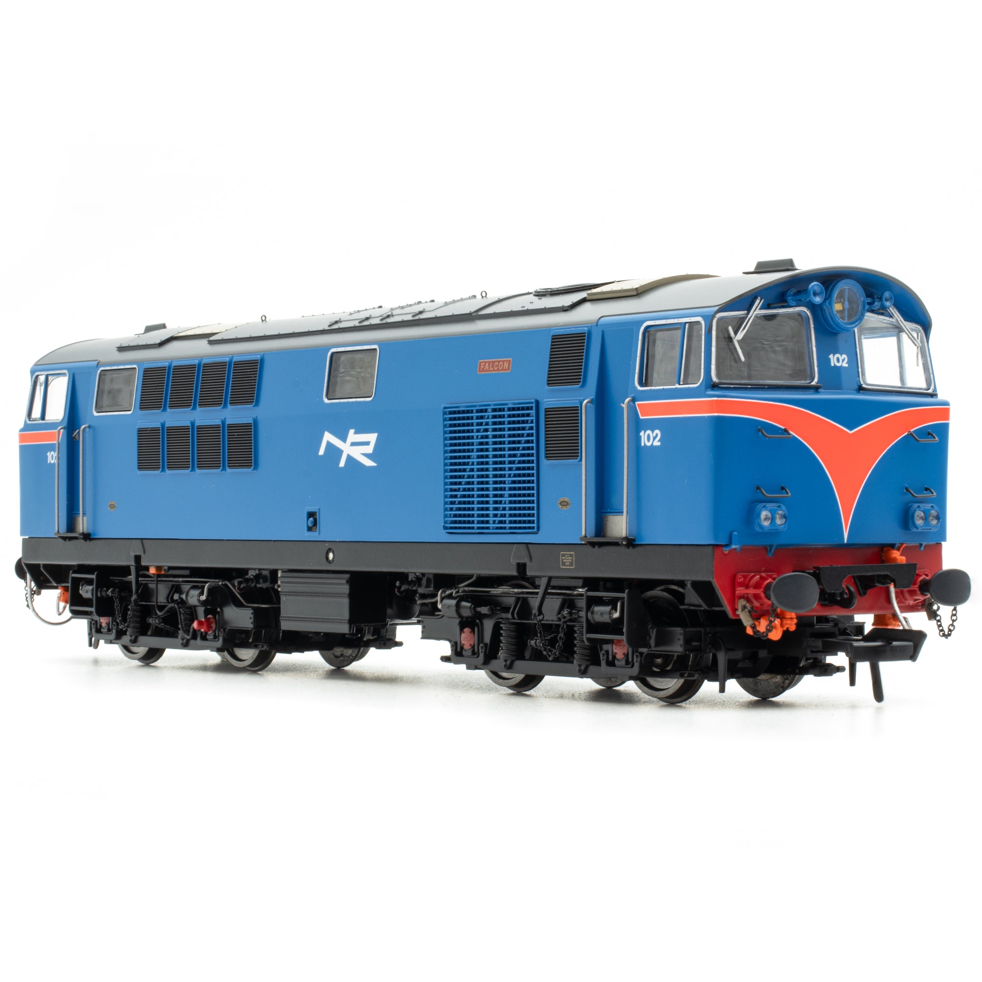 102 'Falcon' NIR Blue, with Red Arc