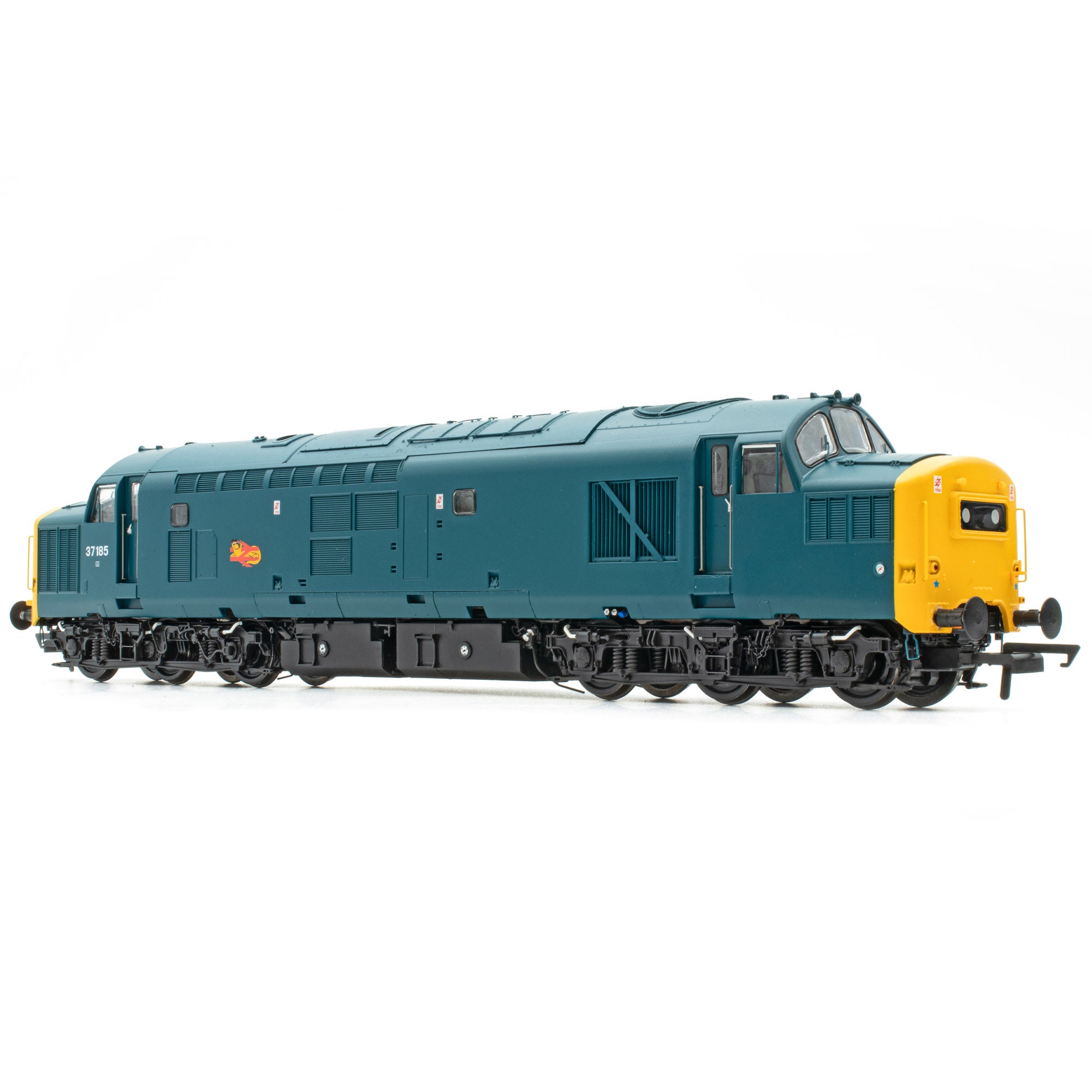BR Class 37 - BR Blue (Cornish Lizard) - 37185 - DCC Sound