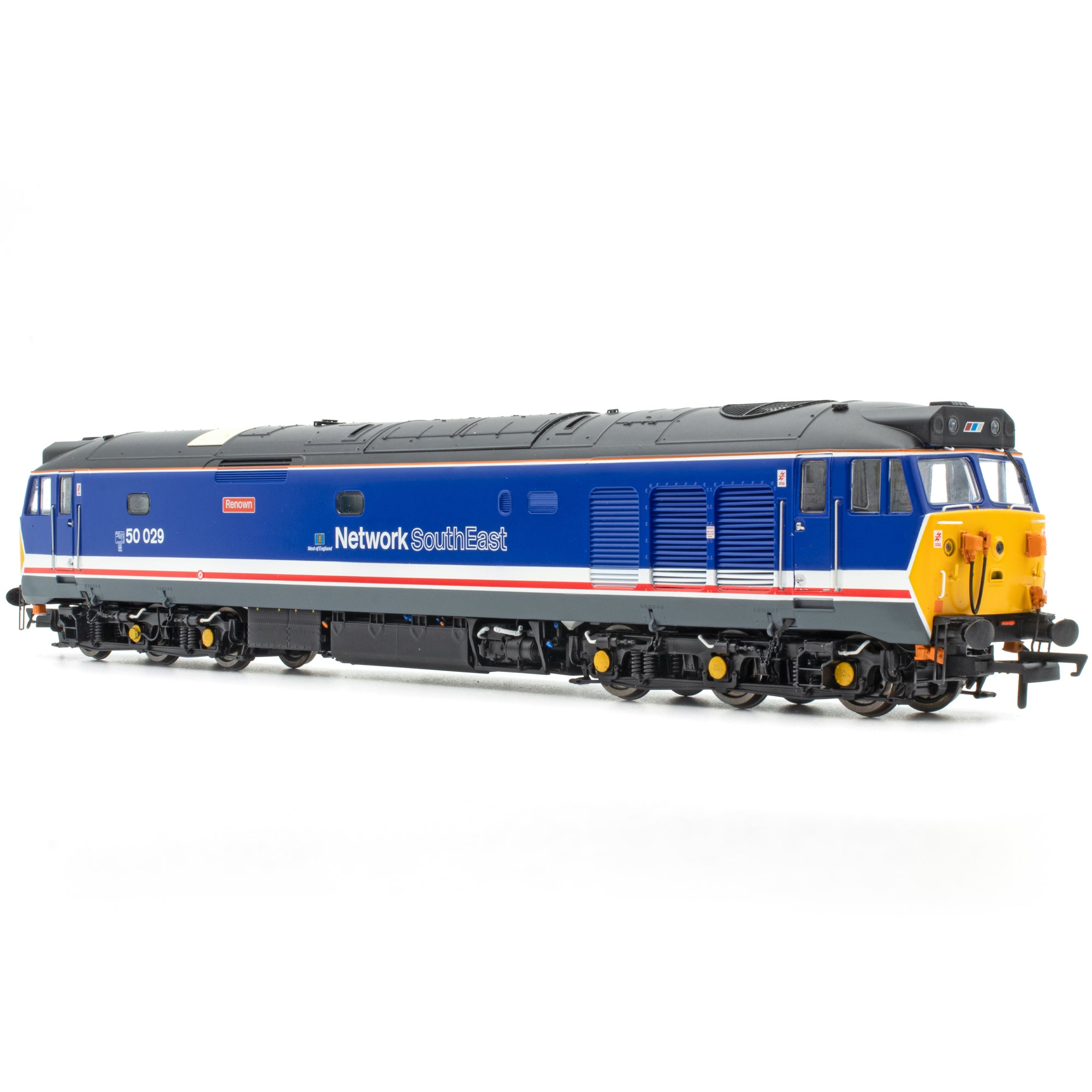 BR Class 50 - Revised NSE (dark blue w/WofE branding) - 50029 'Renown' - DCC Sound