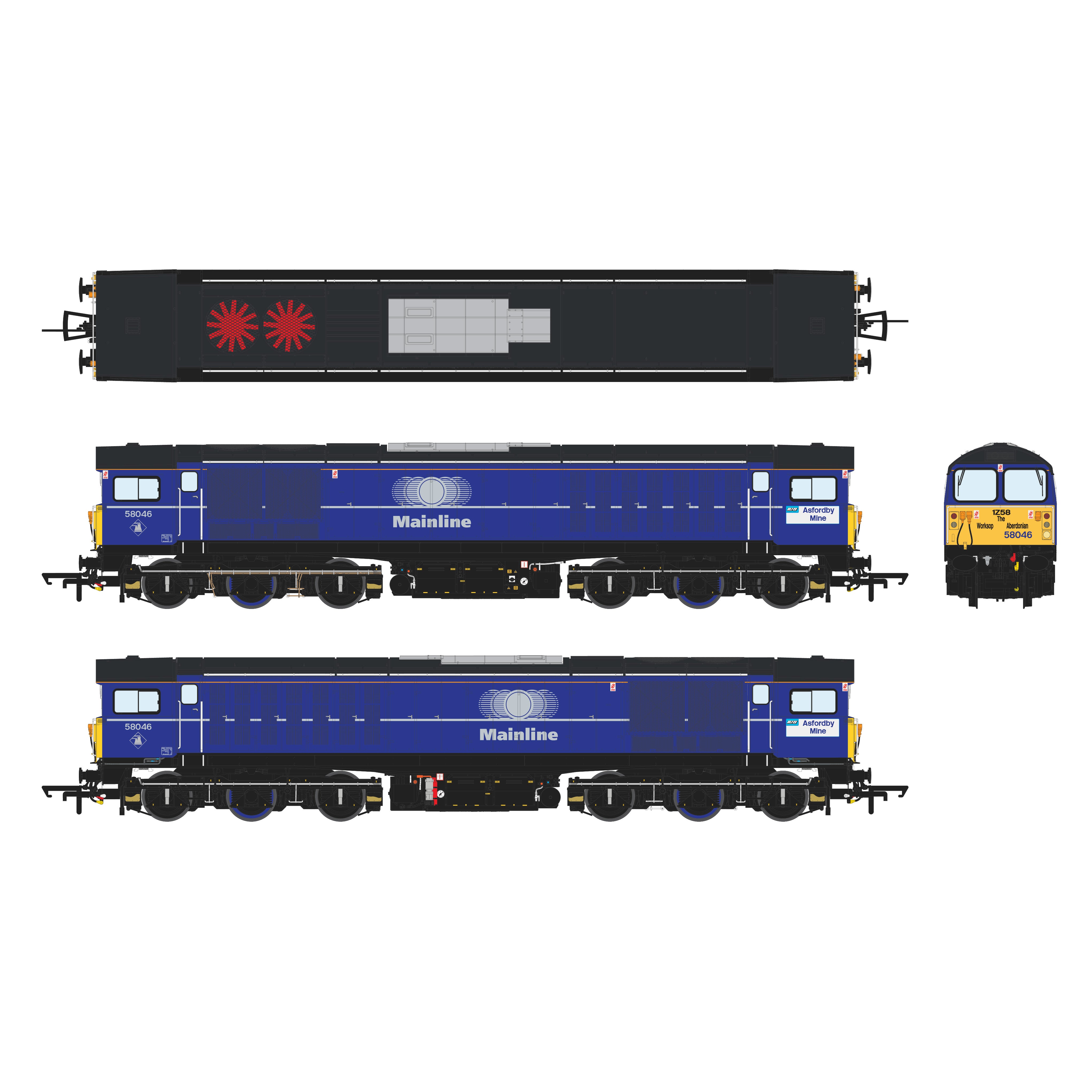 Class 58 - Mainline Blue - 58046