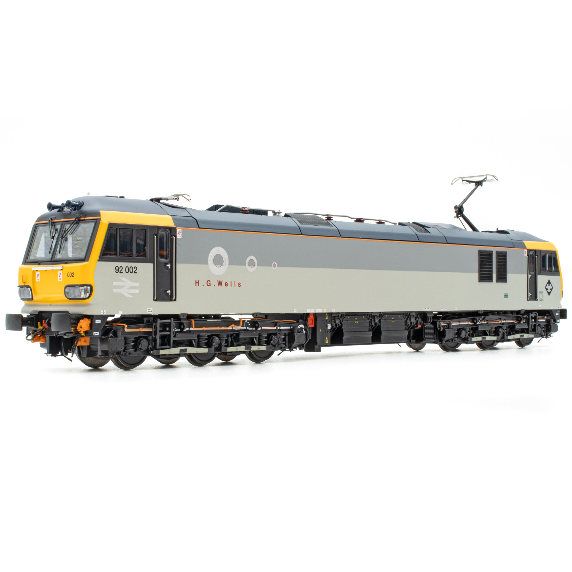 BR Class 92 - Railfreight Grey - 92002 'H. G. Wells' - DCC Sound
