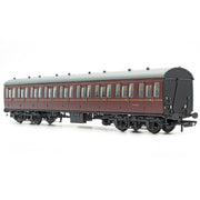 BR Mk1 57' Non-Gangway Coach - S - Lined Maroon  (Low position) M46069