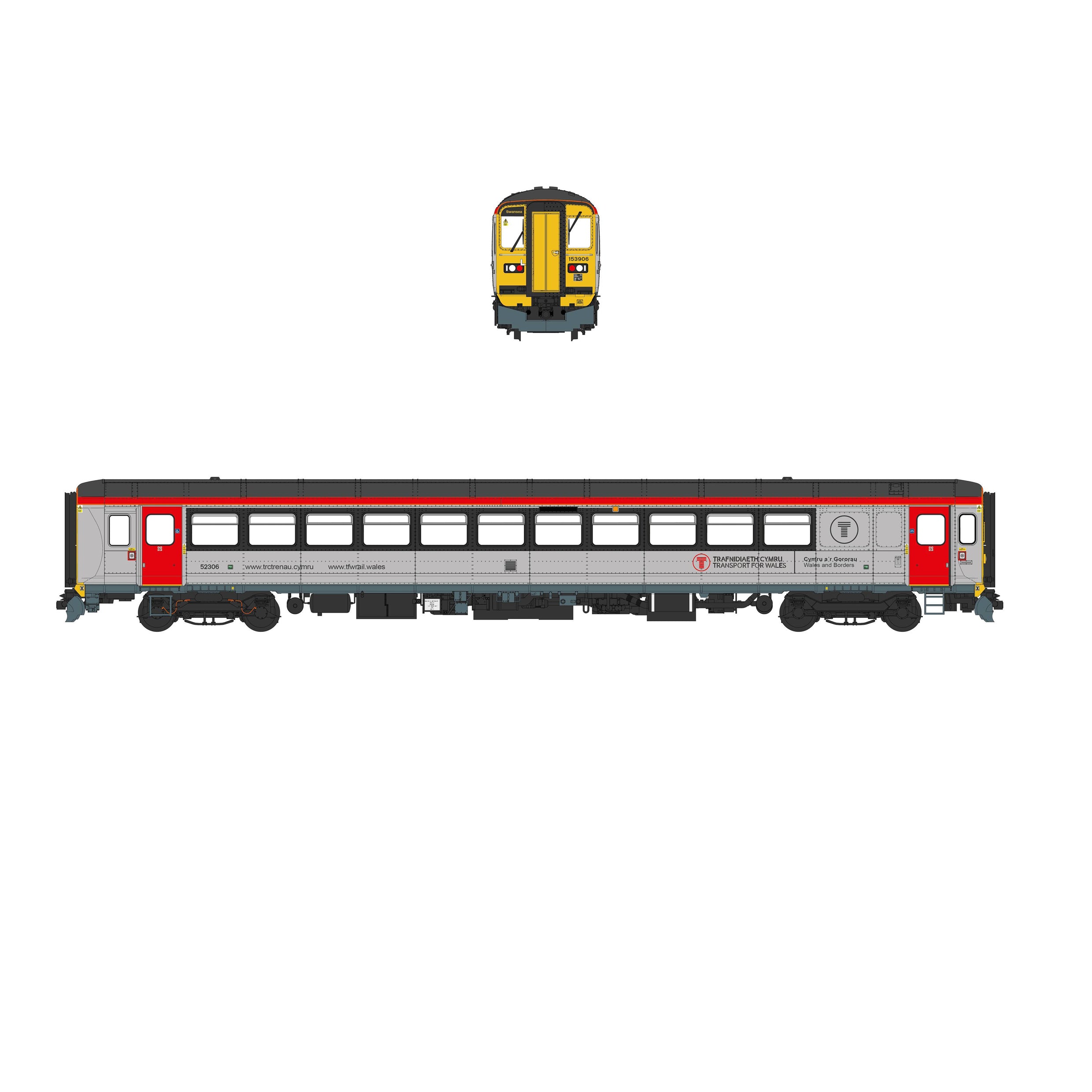 Class 153 - TfW - 153906 - OO Scale