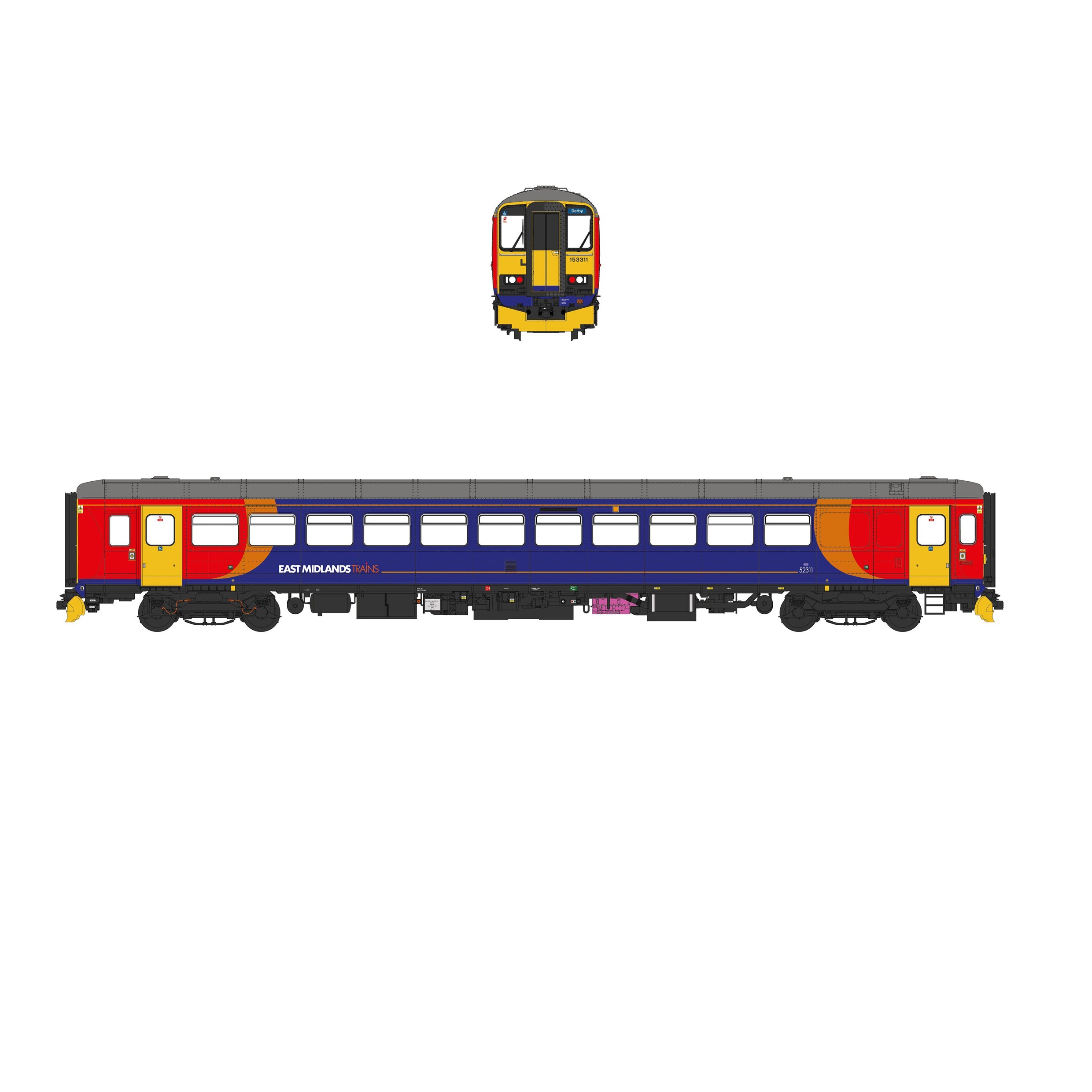 Class 153 - EMT Stagecoach - 153311 - OO Scale - DCC Sound Fitted