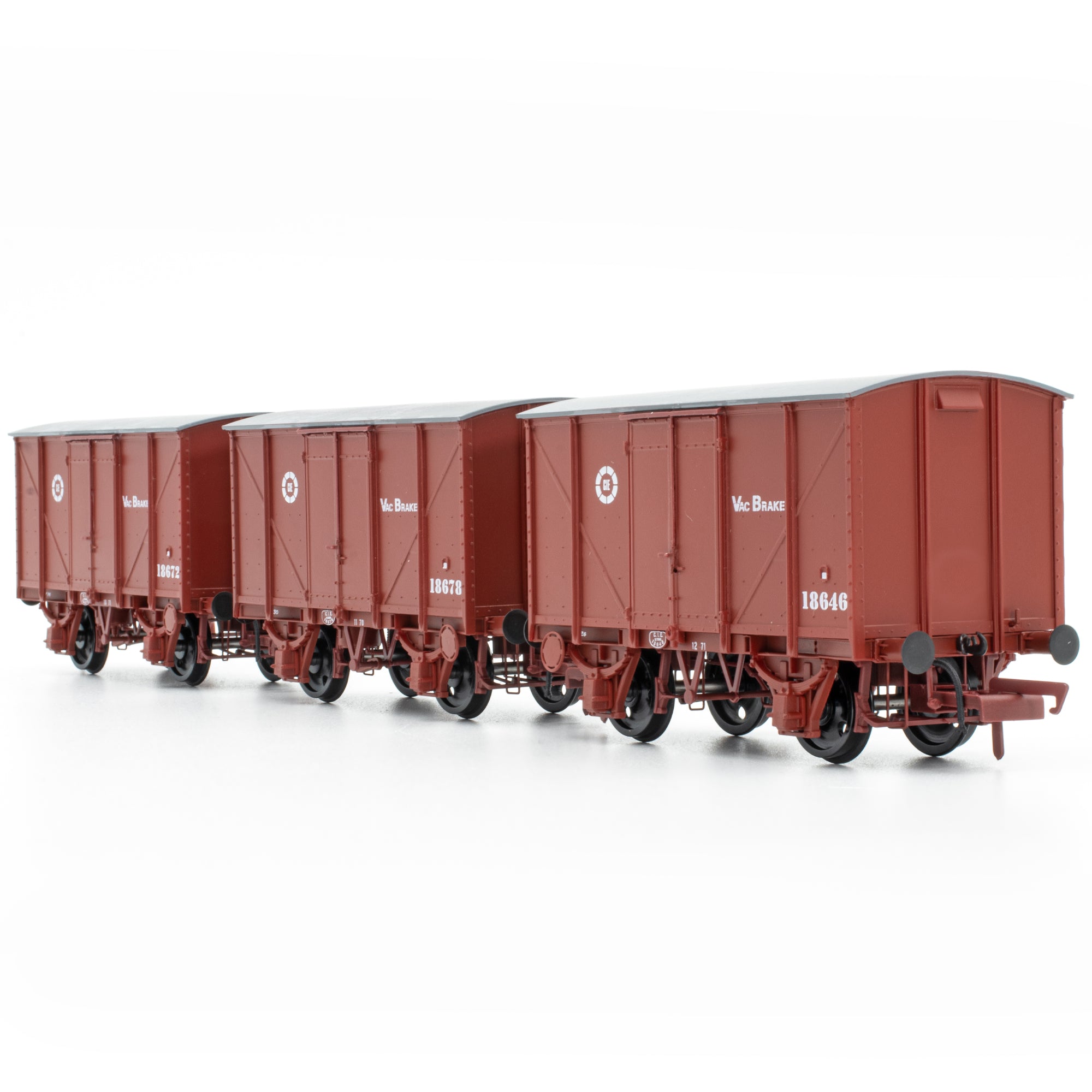 CIE Bulleid H Van - Brown (CIE roundel era) - vacuum fitted - Pack 1