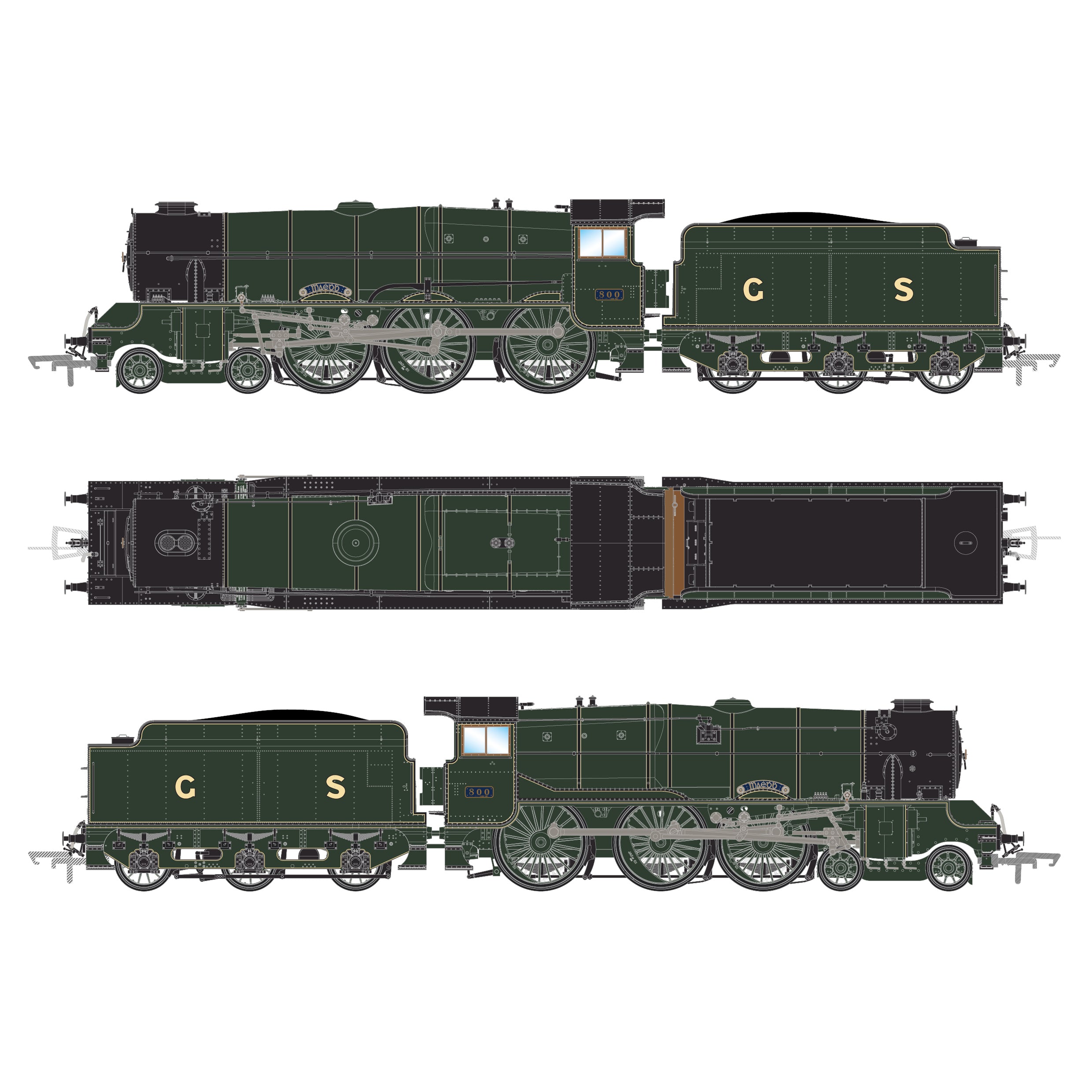 GSR800 - 800 Maedb - Preserved - DCC Sound