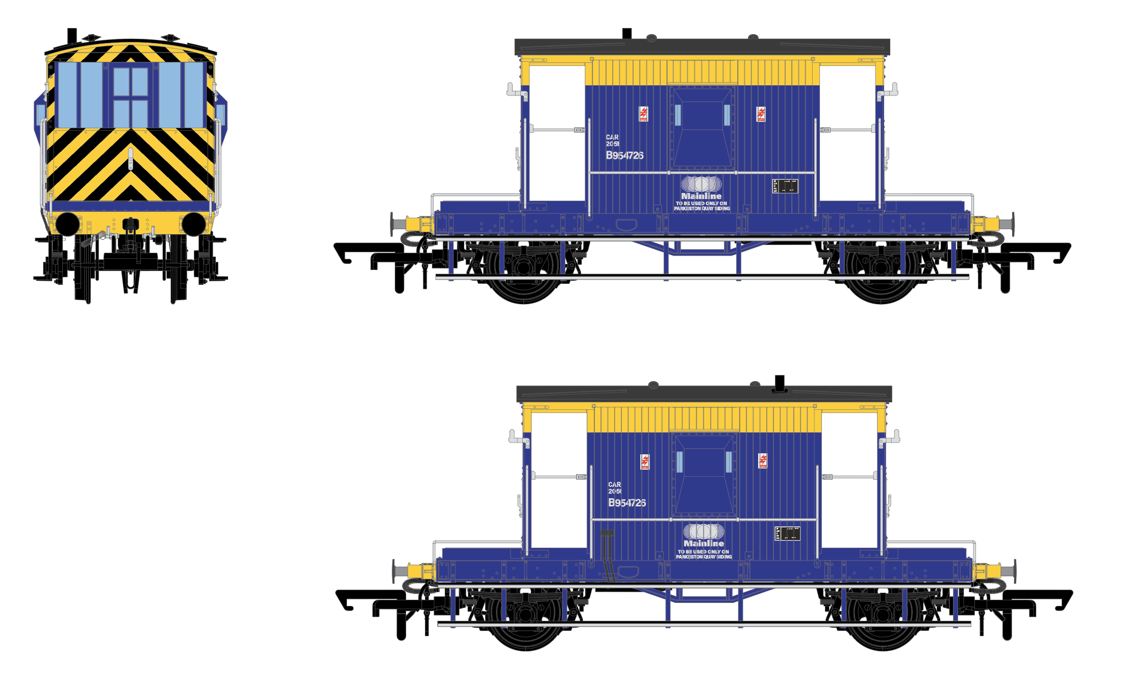 BR Brake Van - Mainline Blue - B954726