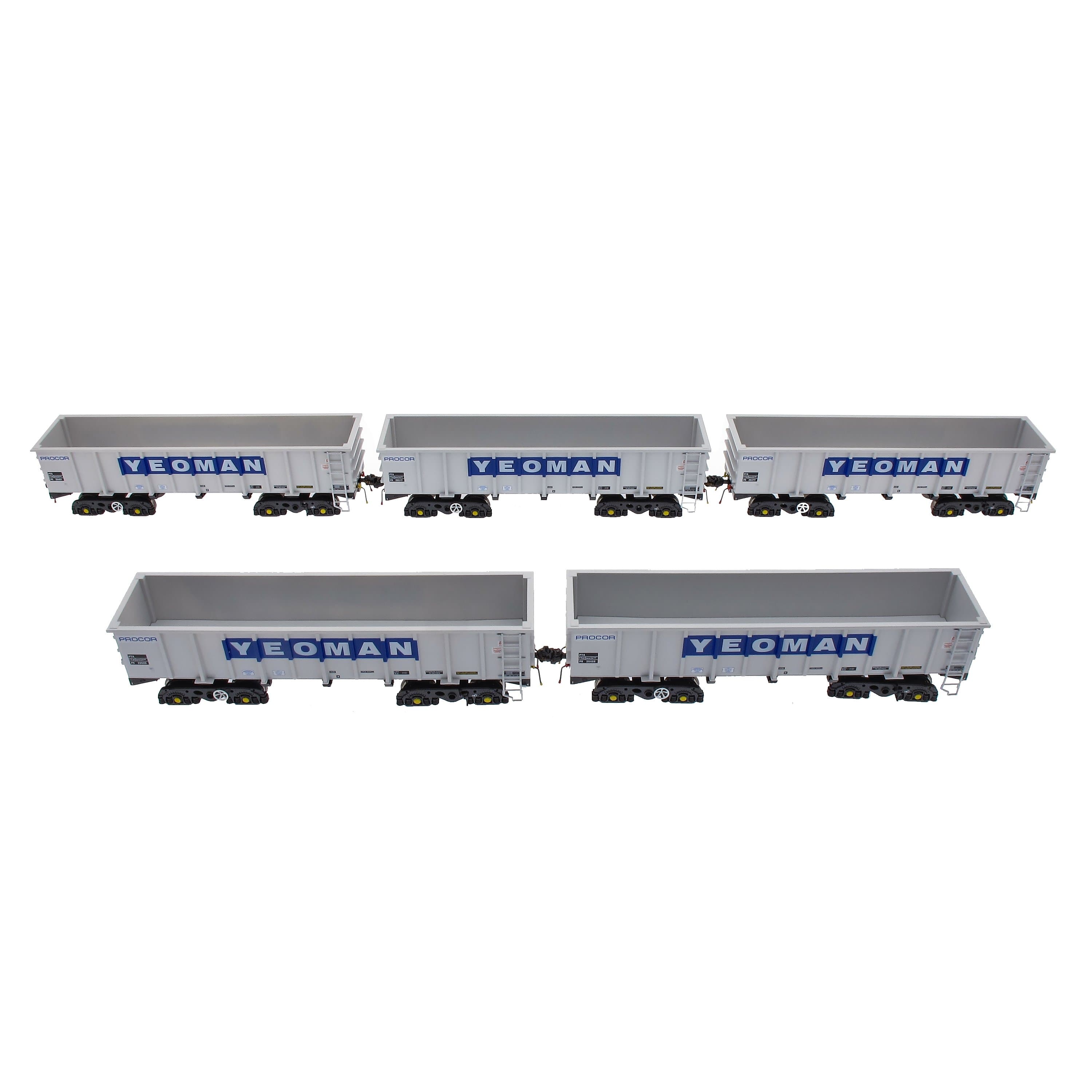 PTA/JUA Bogie Tippler Pack - Yeoman [Procor] Grey / Ivory - Inner Pack