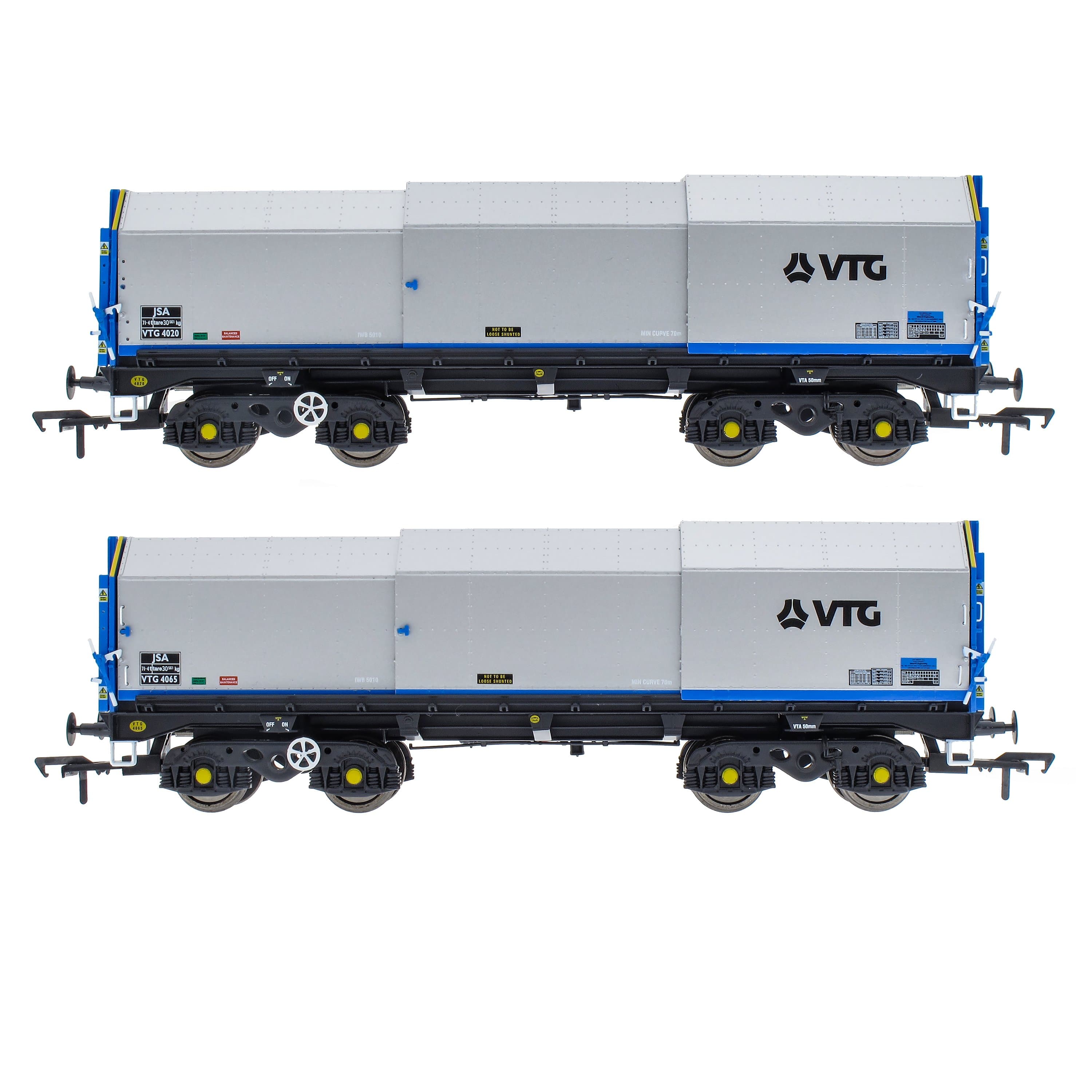 JSA Bogie Covered Steel Wagon Twin Pack - VTG 1